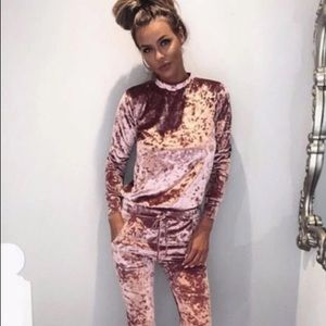 Pink Velvet Top